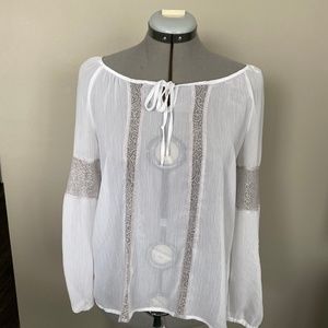 Vera Wang Peasant Top